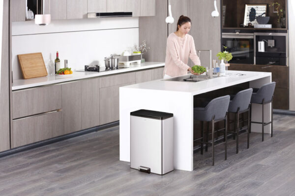 Essential Recycler pedaalemmer 20+20 liter mat RVS - VB 822840 - Afbeelding 7