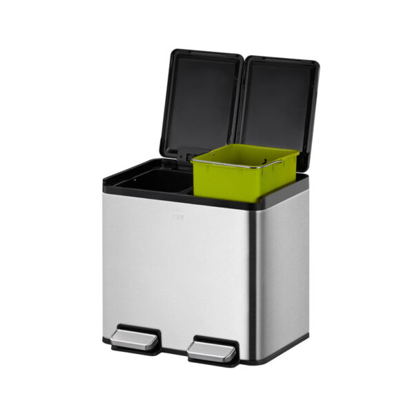 Essential splitted Recycler pedaalemmer 10+10 liter mat RVS - VB 822920 - Afbeelding 3