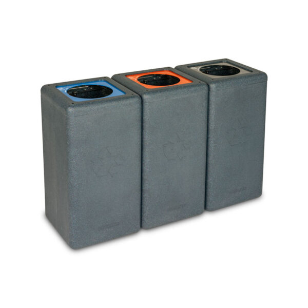 Circulaire Afvalbak Paper 65 liter grijs, blauw - VB 192380 - Afbeelding 7