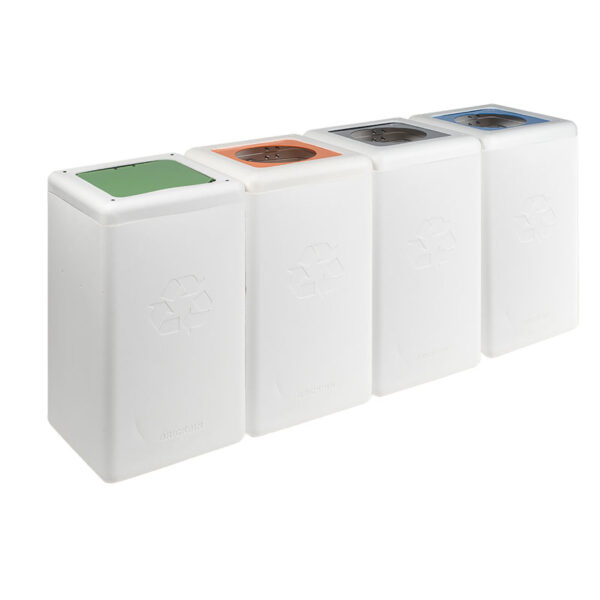 Circulaire Afvalbak Paper 65 liter wit, blauw - VB 192427 - Afbeelding 4