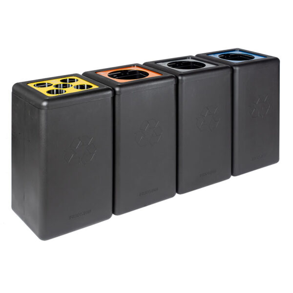 Circulaire Afvalbak Waste 65 liter zwart, grijs - VB 192472 - Afbeelding 8