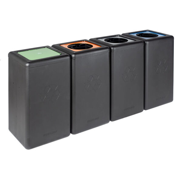 Circulaire Afvalbak Waste 65 liter zwart, grijs - VB 192472 - Afbeelding 9