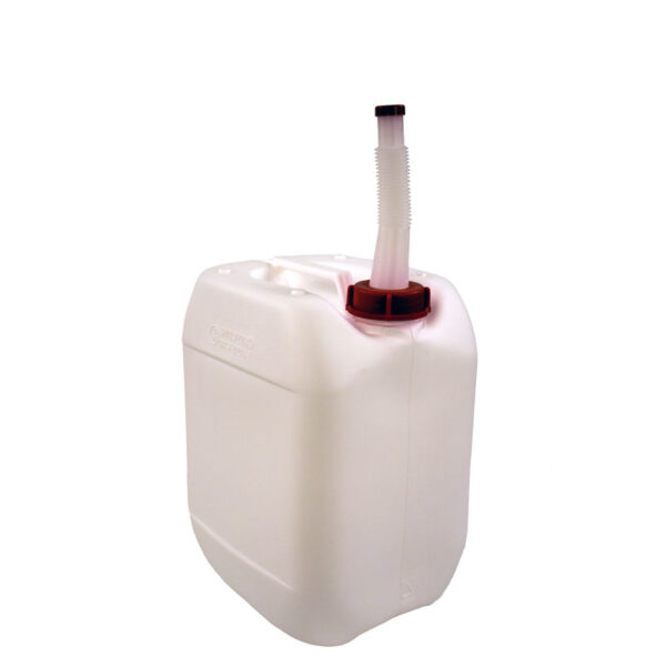 Jerrycan met Schenktuit 10 liter wit - VB 192724