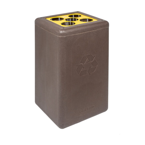 Circulaire Bekerbak gerecycled koffiedik Cups 65 liter bruin, geel - VB 193882