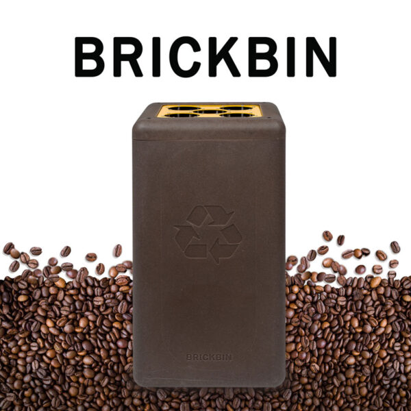 Circulaire Bekerbak gerecycled koffiedik Cups 65 liter bruin, geel - VB 193882 - Afbeelding 5