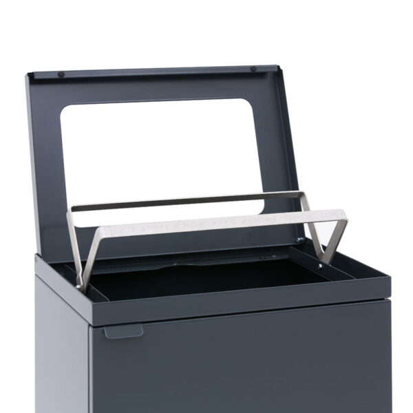 Bica 857 Afvalbak open 95 liter antraciet - VB 195466 - Afbeelding 4