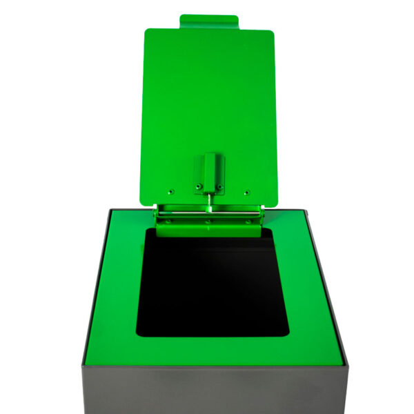 Top met klepdeksel voor modulaire afvalscheidingsunit 60 liter groen - VB 946710 - Afbeelding 3