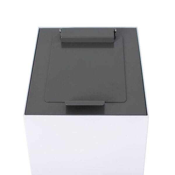 Top met klepdeksel voor modulaire afvalscheidingsunit 60 liter donkergrijs - VB 196227