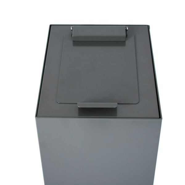 Top met klepdeksel voor modulaire afvalscheidingsunit 60 liter donkergrijs - VB 196227 - Afbeelding 2