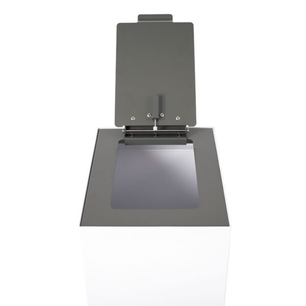 Top met klepdeksel voor modulaire afvalscheidingsunit 60 liter donkergrijs - VB 196227 - Afbeelding 3
