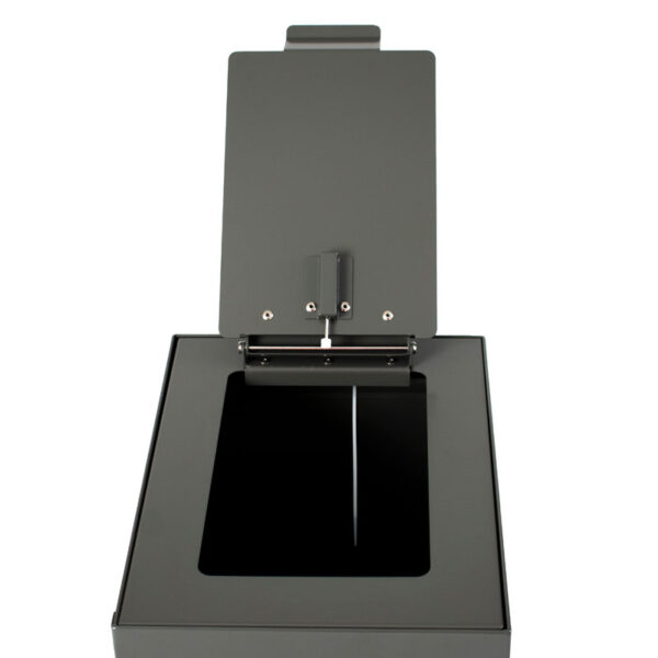 Top met klepdeksel voor modulaire afvalscheidingsunit 60 liter donkergrijs - VB 196227 - Afbeelding 4