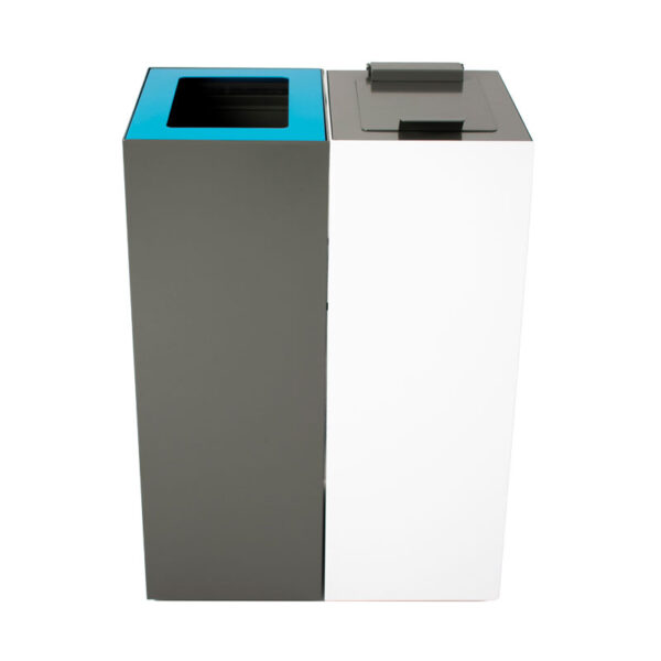 Top met klepdeksel voor modulaire afvalscheidingsunit 60 liter donkergrijs - VB 196227 - Afbeelding 9