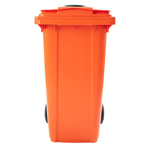 Container met rozet 240 liter oranje - VB 240500 - Afbeelding 3