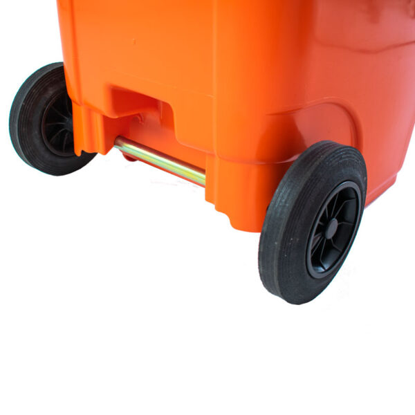 Container met rozet 240 liter oranje - VB 240500 - Afbeelding 6