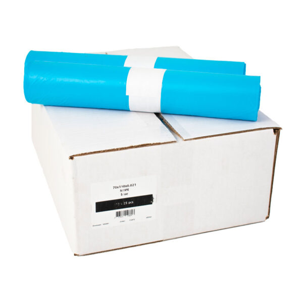 Afvalzakken 70x110x0.021 blauw - 70x110x0.021