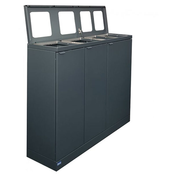 Bica 950 Afvalscheidingsunit 2x65+2x45 liter antraciet - VB 197378 - Afbeelding 3