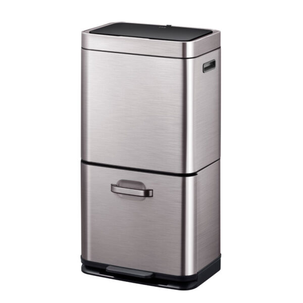 Himalaya Recycler Sensor Bin 35+25 liter grijs, mat RVS - VB 933960