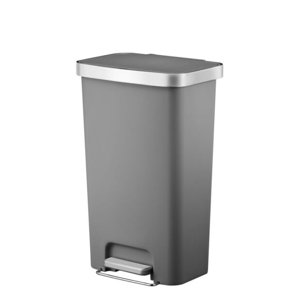 Hana pedaalemmer 45 liter grijs - VB 626645
