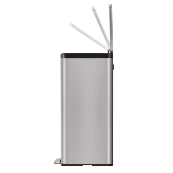 Ecomaid pedaalemmer 45 liter grijs mat RVS - VB 913945 - Afbeelding 2