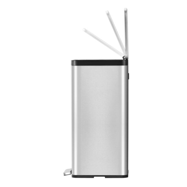 Ecomaid pedaalemmer 30 liter Grijs mat RVS - VB 913930 - Afbeelding 2