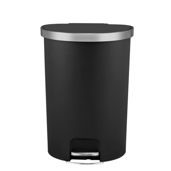 Hana pedaalemmer halfrond 55 liter Zwart - VB 622155 - Afbeelding 6
