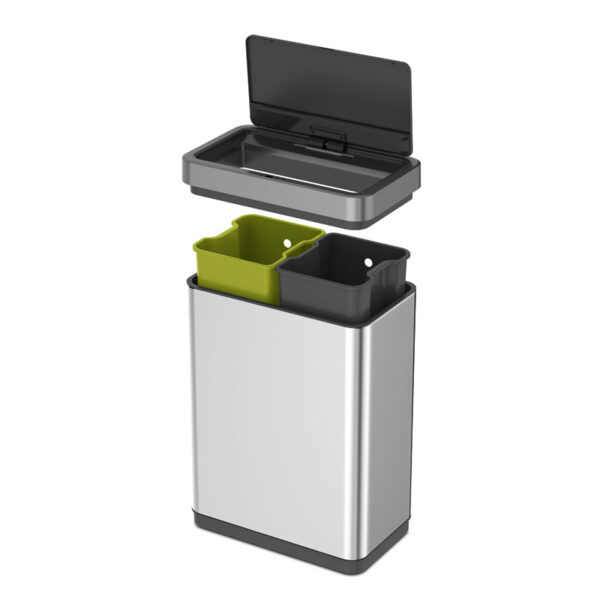 Mirage X Sensor Recycler Bin 20+20 liter mat RVS - VB 926040 - Afbeelding 4