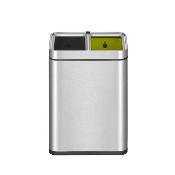 Laguna Slim afvalbak Open Top 10+10 liter mat RVS - VB 908720 - Afbeelding 2