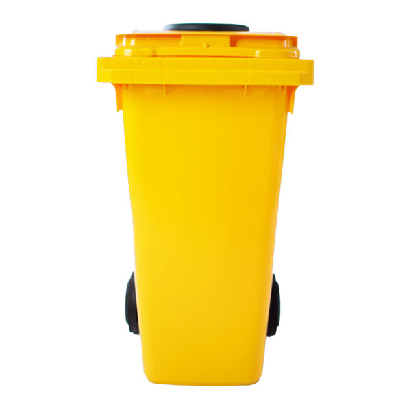 Container met rozet 120 liter geel - VB 120500 - Afbeelding 3