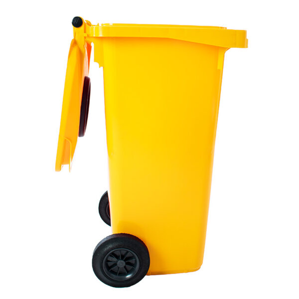 Container met rozet 120 liter geel - VB 120500 - Afbeelding 5