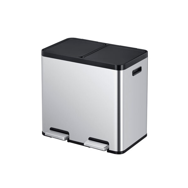 Essential 1 Recycler pedaalemmer 22+22 liter mat RVS - VB 912544