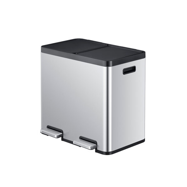 Essential 1 Recycler pedaalemmer 22+22 liter mat RVS - VB 912544 - Afbeelding 2