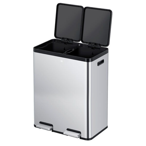 Essential 1 Recycler pedaalemmer 30+30 liter mat RVS - VB 912560 - Afbeelding 2
