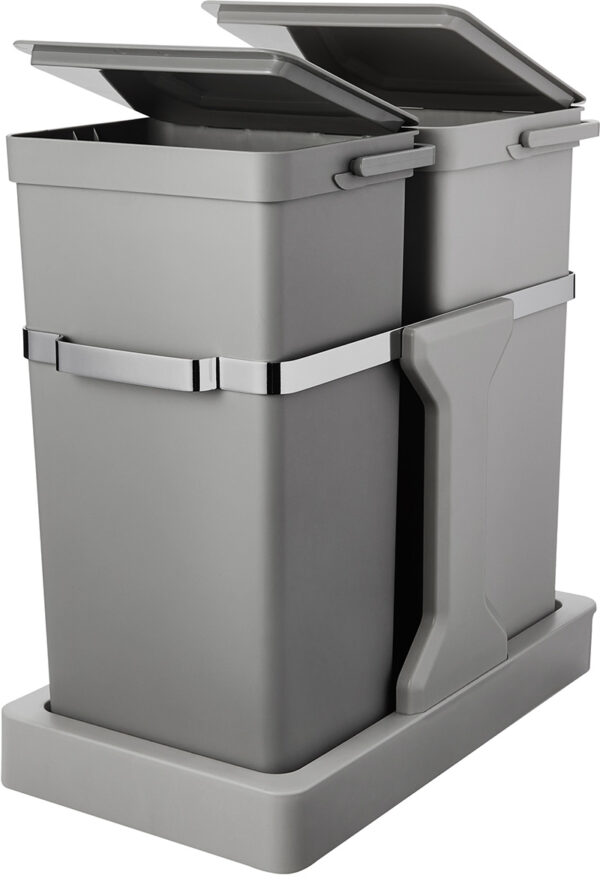 Deco Inbouwafvalemmer 15+20 liter grijs - VB 993235 - Afbeelding 2