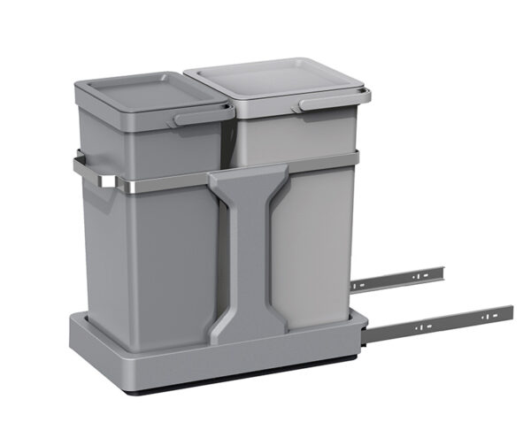 Deco Inbouwafvalemmer 15+20 liter grijs - VB 993235 - Afbeelding 3