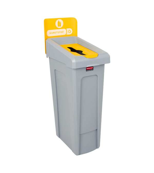 Slim Jim Recyclingstation PMD Inwerpopening grijs, geel - VB 201655
