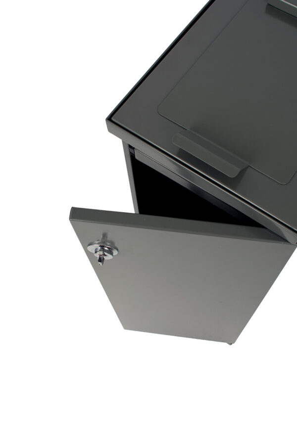 Modulaire Afvalbak met Deur en Zakhouder 55 liter grijs - VB 946760 - Afbeelding 4