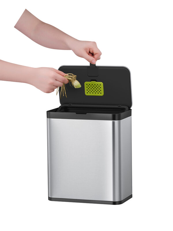 Puro S Food Waste Caddy 7 liter matRVS, zwart - VB 900807 - Afbeelding 4