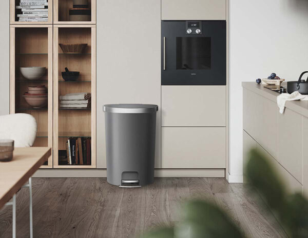 Hana pedaalemmer halfrond 55 liter grijs - VB 622155 - Afbeelding 9