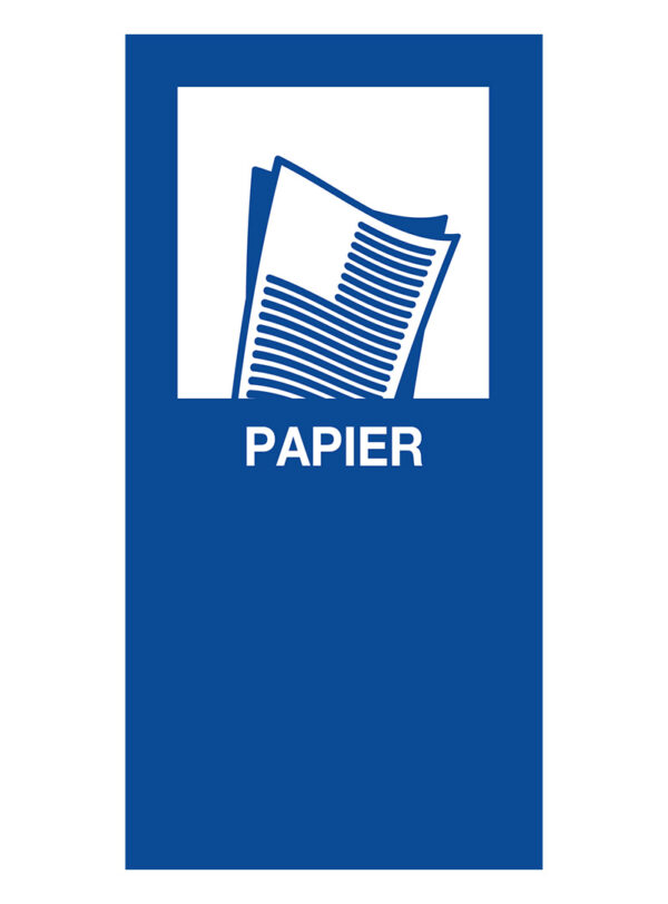 Magneetsticker Papier blauw - VB 205578