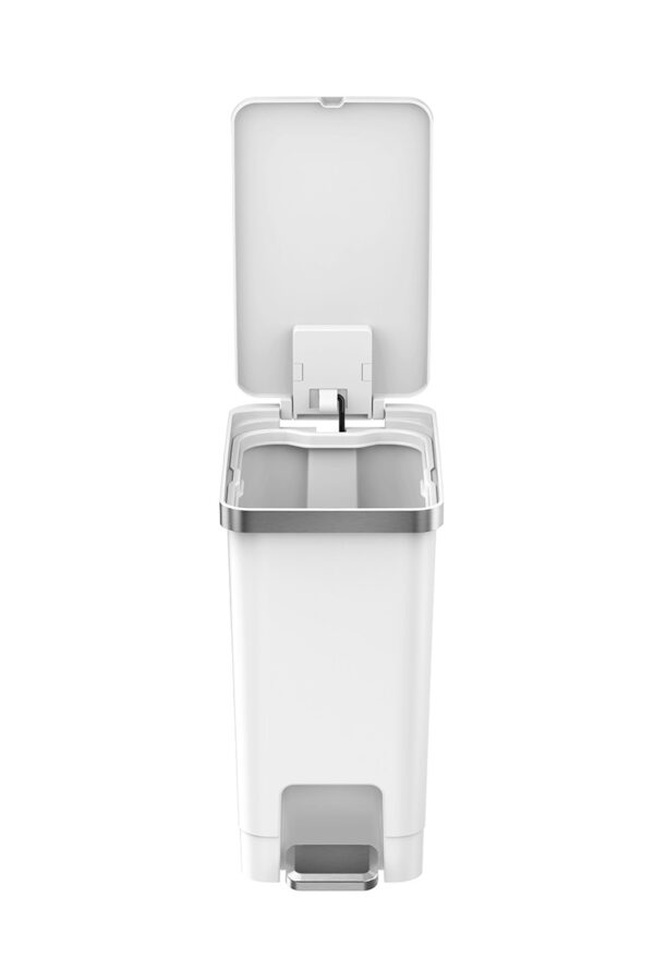 Hana Slim 1 Pedaalemmer 10 liter wit - VB 637710 - Afbeelding 3