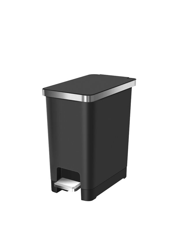 Hana Slim 1 Pedaalemmer 10 liter zwart - VB 637710