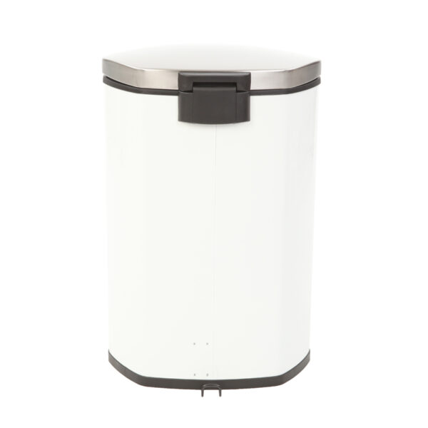 Shell Bin recycling pedaalemmer 22+22 liter wit, mat RVS - VB 921844 - Afbeelding 4