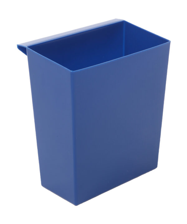 Inzetbakje voor vierkant tapse papierbak blauw - VB 650491