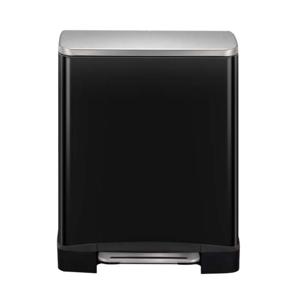E-Cube pedaalemmer 20 liter zwart glanzend, mat RVS - VB 926820 - Afbeelding 2