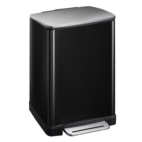 E-Cube pedaalemmer 40 liter zwart glanzend, mat RVS - VB 926840