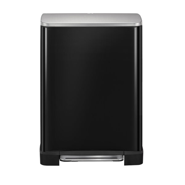 E-Cube pedaalemmer 40 liter zwart glanzend, mat RVS - VB 926840 - Afbeelding 2