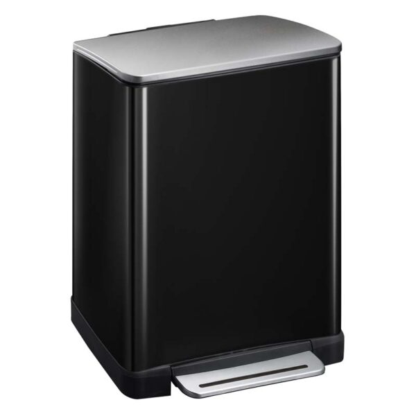 E-Cube pedaalemmer 50 liter zwart glanzend, mat RVS - VB 926850