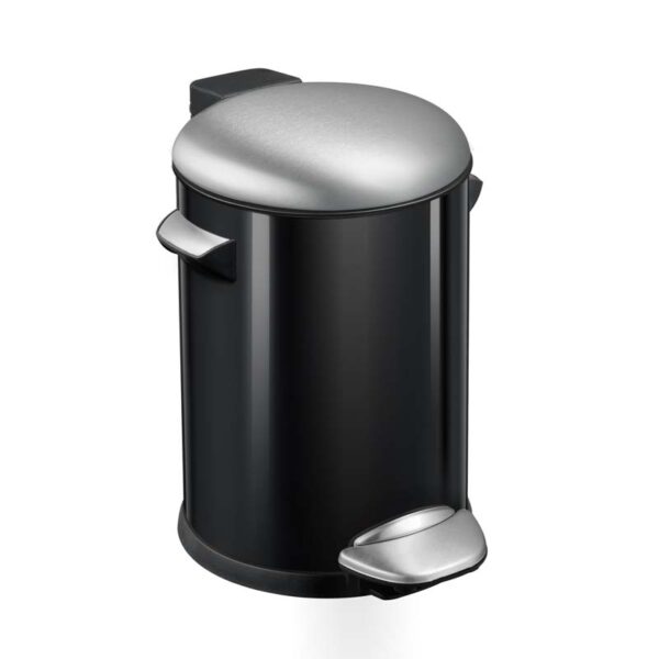 Belle Deluxe pedaalemmer 3 liter zwart glanzend, mat RVS - VB 921703