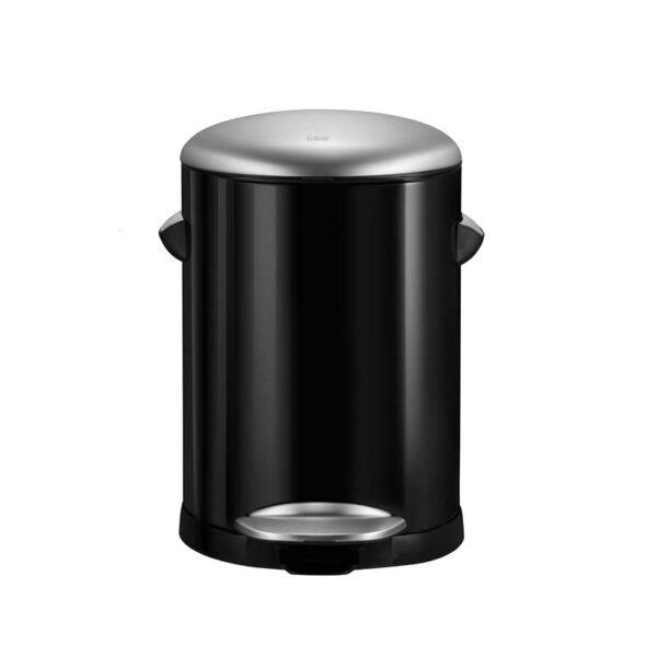 Belle Deluxe pedaalemmer 5 liter zwart glanzend, mat RVS - VB 921705 - Afbeelding 2