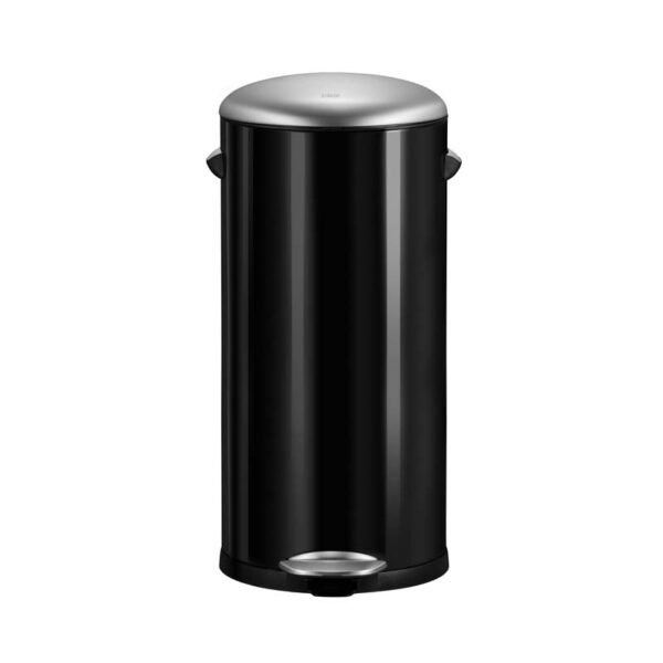 Belle Deluxe pedaalemmer 30 liter zwart glanzend, mat RVS - VB 921730 - Afbeelding 2